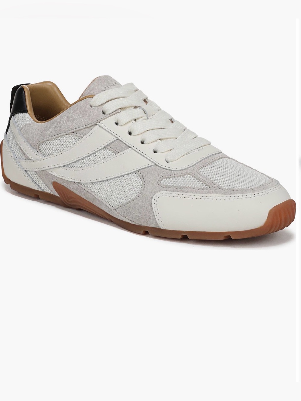 Vince Mojave Mesh Retro Runner Sneakers | White | Size 8
